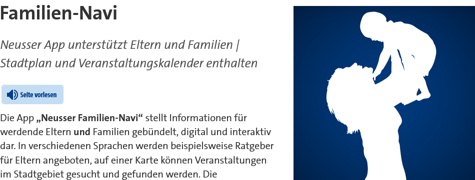Familien-Navi: Die App für Familien in Neuss