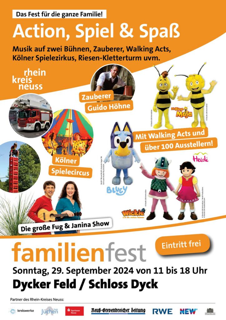 Familienfest Neuss 2024Veranstaltungsplakat 