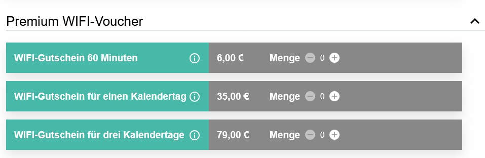 Premium WIFI-Voucher Messe glasstec 