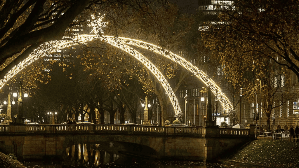 Weihnachtsmarkt auf der Königsallee | Düsseldorf